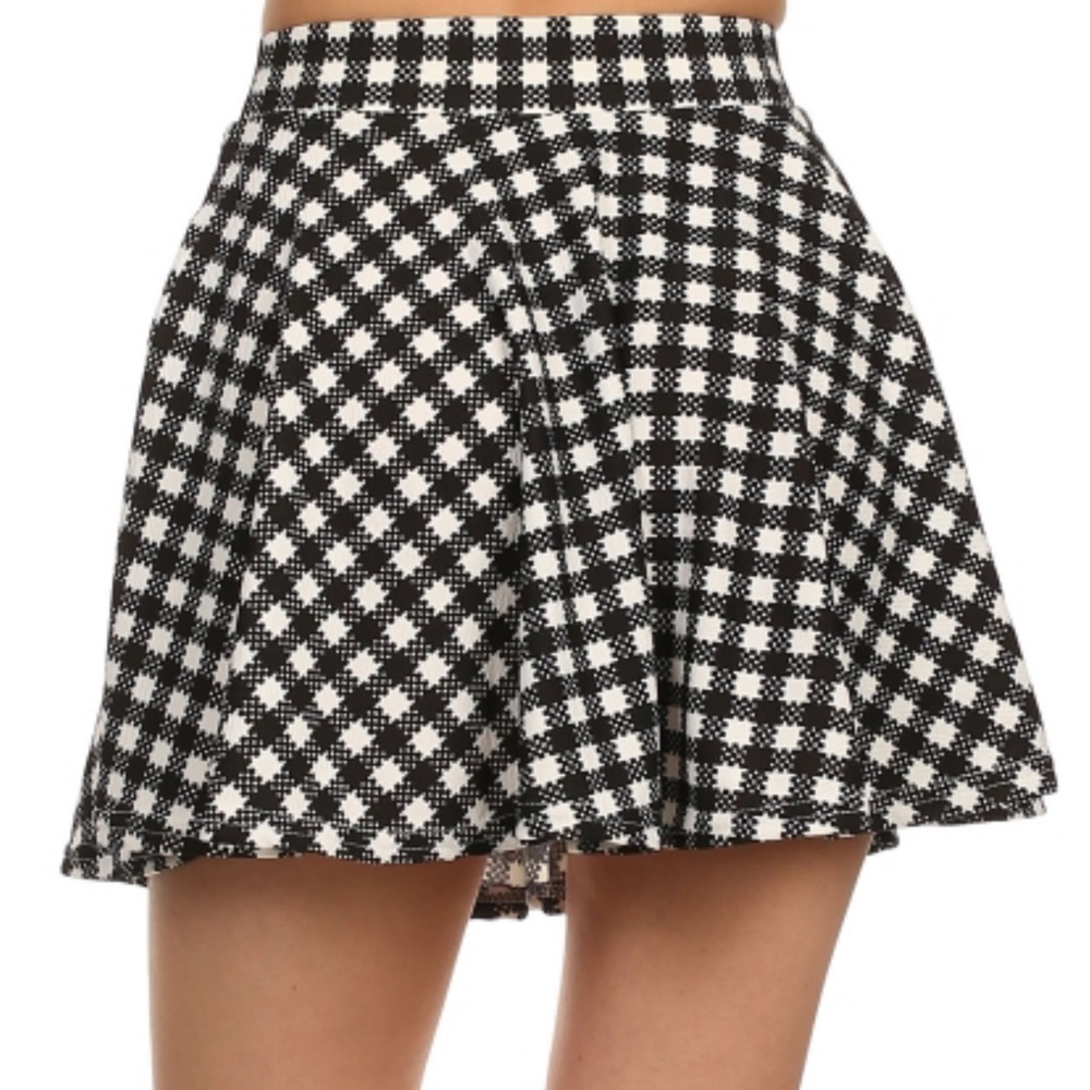 "Malorie" Skater Skirt - GINGHAM - Picture 6 of 6